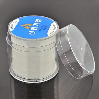 Korean Elastic Crystal Thread, Stretch Bracelet String, with Box, for Jewelry Making, Clear, 0.4mm, about 328.08 yards(300m)/roll