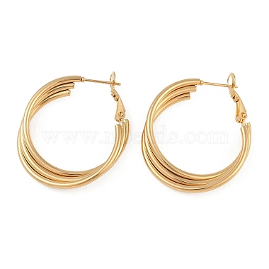 Ring 201 Stainless Steel Earrings