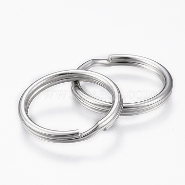 304 Stainless Steel Split Key Rings(STAS-P178-1.0x20mm-P)-2