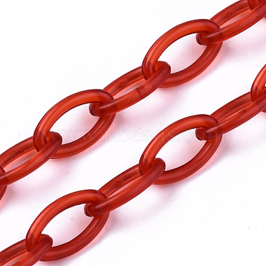 Handmade Transparent ABS Plastic Cable Chains(X-KY-S166-001D)-4