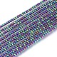 Chapelets de perles en verre galvanoplastique(X-EGLA-I013-2mm-FP08)-1