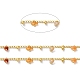 Handmade Natural Red Agate Beaded Chains(CHC-M024-01G-03)-2