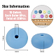 Superfindings 120 pièces 15 couleurs perles de silicone écologiques de qualité alimentaire(SIL-FH0001-14)-2