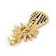 Rack Plating Brass Micro Pave Cubic Zirconia Pendants(ZIRC-F129-44G)-3