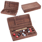 Wood Jewely Display Boxes, with Magnetic Lid, Rectangle Jewelry Organizer Holder, Coconut Brown, 22.8x12.1x3.95cm(ODIS-WH0078-85)