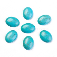Synthetic Turquoise Cabochons, Oval, Dark Turquoise, 20x15x6mm(X-G-H1554-20x15x6)