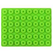 48-Cavity Silicone Donut Wax Melt Molds, For DIY Wax Seal Beads Craft Making, Lime, 199x151x12mm(STAM-PW0003-17C)