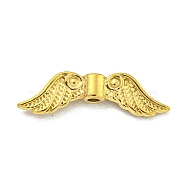 304 Stainless Steel Beads, Wings, Golden, 6.5x21.5x3mm, Hole: 1.5mm(STAS-K273-08B-G)