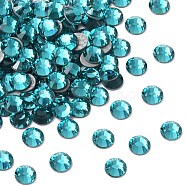 Preciosa&reg Crystal Hotfix Flatback Stones, Czech Crystal, Round(438 11 612 Chaton Rose VIVA 12 &reg), 60230 Blue Zircon, SS8(2.3~2.5mm)(Y-PRC-HSS8-60230)