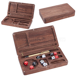 Wood Jewely Display Boxes, with Magnetic Lid, Rectangle Jewelry Organizer Holder, Coconut Brown, 22.8x12.1x3.95cm(ODIS-WH0078-85)