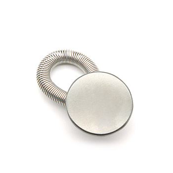 Alloy Jeans Buttons, with Spring, Garment Accessories, Flat Round, Cadmium Free & Lead Free, Platinum, 17mm