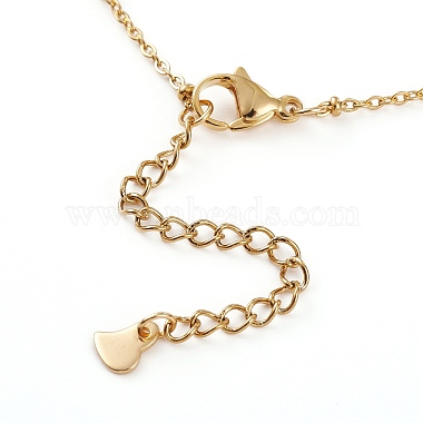 (Jewelry Parties Factory Sale)Natural Shell Initial Pendant Necklaces(NJEW-JN03298-02)-2