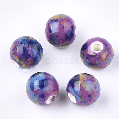 Colorful Round Porcelain Beads