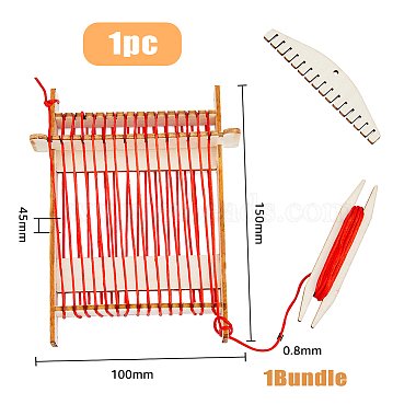 DIY Holzwebstuhl Kits(DIY-WH0502-06)-2