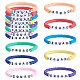 8Pcs 8 Colors Polymer Clay Heishi Surfer Stretch Bracelets Set(BJEW-SW00085)-1