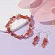 Ensemble de bijoux en perles d'agate rouge naturelle(SJEW-JS01232-04)-2