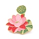 Lotus Seedpod and Flower Enamel Pin(JEWB-I015-09G)-1