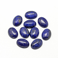 Natural Lapis Lazuli Cabochons, Dyed, Oval, 40x30x7~8mm(G-R415-30x40-33)