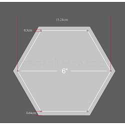 Acrylic Transparent Pressure Plate, Quilting Template, Hexagon, BurlyWood, 144.5x166.
5x2.5mm, Hole: 3mm(DIY-WH0158-46F)