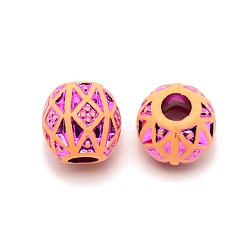 Resin Beads, Hair Decorations, Round, Pink, 15.5x15mm(RESI-WH0020-010B)
