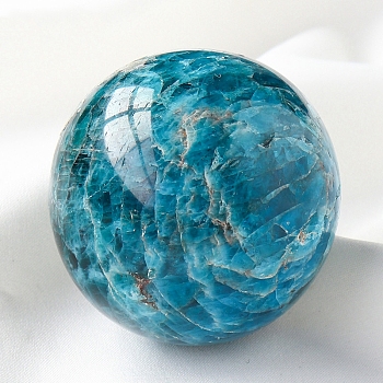 Natural Apatite Crystal Ball, Reiki Energy Stone Display Decorations for Healing, Meditation, Witchcraft, 40mm