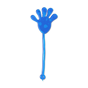 TPR Stress Toy, Funny Fidget Sensory Toy, for Stress Anxiety Relief, Sticky Hand, Royal Blue, 171mm, Hole: 2mm