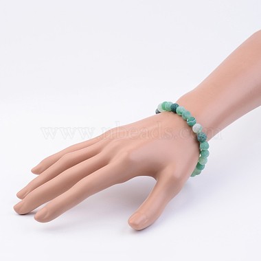Natural Weathered Agate Stretch Beads Bracelets(X-BJEW-JB02513-03)-3