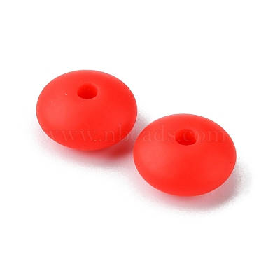 Rondelle Food Grade Eco-Friendly Silicone Focal Beads(SIL-F003-07F)-4