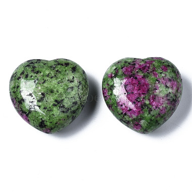 rubis naturel dans des pierres de guérison de quartz zoïsite(G-R418-152)-2