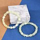 Dyed Natural Selenite Column Beaded Stretch Bracelets for Women(BJEW-I312-05C)-2