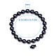 Natural Blacke Agate Round Beads Stretch Bracelets(BJEW-N301-8mm-01)-3