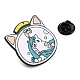 gato en alfileres de esmalte de botella de deseos(JEWB-Q032-01A)-3