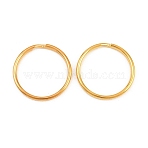 Iron Split Rings, Golden, 25x2.5mm, Inner Diameter: 22mm(RN-CBAC079-02G)