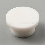 Silicone Hole Plugs, Snap in Hole Plugs, Post Pipe Insert End Caps, for Furniture Fencing, Round, White, 25x13mm, Hole: 10mm(FIND-WH0127-84B)