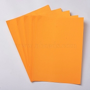 Colored A4 Copy Paper, Self-Adhesive Fluorescence Printing Paper, for DIY Art Craft, Rectangle, Orange, 30x21x0.01cm(AJEW-WH0114-73D)