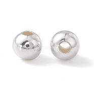 Sterling Silver Spacer Beads, Round, Silver, 3mm, Hole: 1mm(X-STER-A010-3mm-239A)