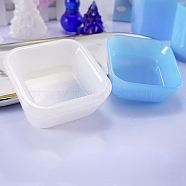 DIY Square Dish Silicone Molds, Resin Casting Molds, For UV Resin, Epoxy Resin Jewelry Making, White, 66.5x66.5x26.5mm, Inner size: 56x56mm and 50x50mm(X-DIY-G014-18)