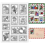 PVC Plastic Stamps, for DIY Scrapbooking, Photo Album Decorative, Cards Making, Stamp Sheets, Christmas Socking, 16x11x0.3cm(DIY-WH0167-56-1060)