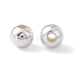 Sterling Silver Spacer Beads, Round, Silver, 3mm, Hole: 1mm(X-STER-A010-3mm-239A)