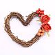 Heart Shape Rattan Vine Branch Wreath Hoop(DIY-B022-02A)-2