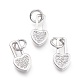 Brass Micro Pave Cubic Zirconia Pendants(X-KK-P187-07P)-1