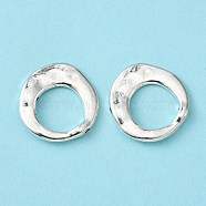 Tibetan Style Irregular Ring Bead Frames, Cadmium Free & Lead Free, Antique Silver, 20.5x20.5x3mm, Hole: 12mm(LF10246Y)
