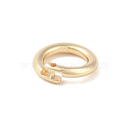 Brass Open Jump Rings, Real 14K Gold Plated, Round Rings, Real 14K Gold Plated, 10x3mm, Inner Diameter: 6.5mm(KK-S369-01G-03)