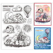 Custom PVC Plastic Clear Stamps, for DIY Scrapbooking, Photo Album Decorative, Cards Making, House, 160x110x3mm(DIY-WH0448-0288)
