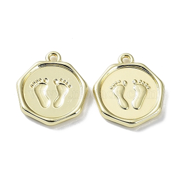 Golden Footprint Alloy Pendants