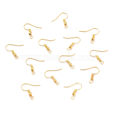 Golden Iron Earring Hooks(X-E135-NFG)-3