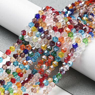 Transparent Electroplate Glass Beads Strands(GLAA-F029-3mm-C29)-4