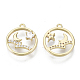 Brass Micro Pave Cubic Zirconia Charms(KK-N232-48-NF)-2