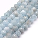 Natural Aquamarine Beads Strands(G-P335-01-10mm)-1