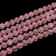 Chapelets de perles en quartz rose naturel(G-L104-6mm-01)-1